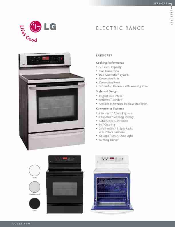 LG Electronics Range LRE30757-page_pdf